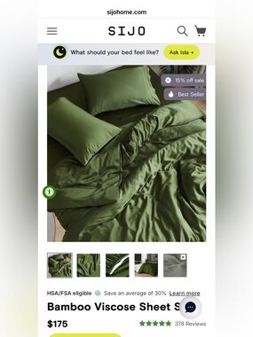 Queen ~ Forest  4 piece luxury  Bamboo Viscose Sheet Set
